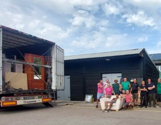 Our charity’s lorry of love: furniture and bric-a-brac gifted to Romanian community