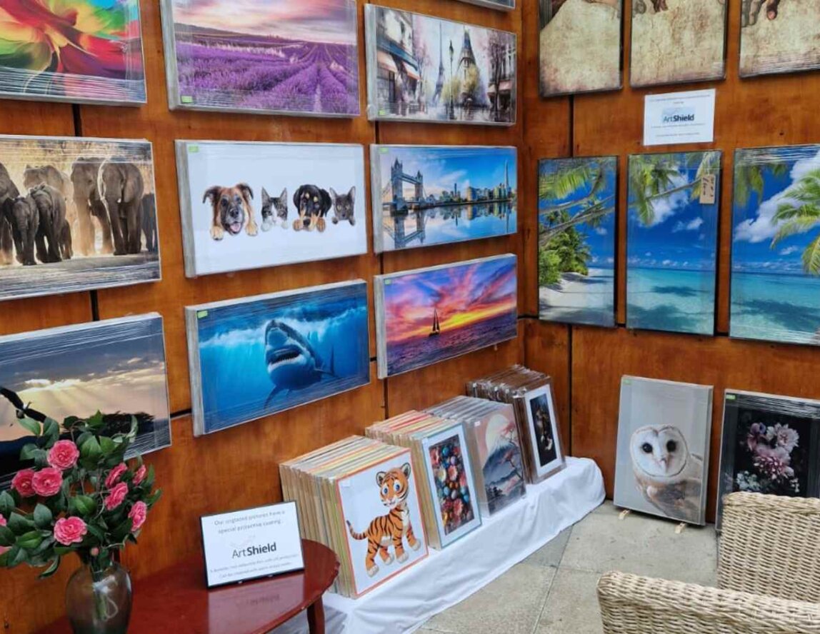 Visit our vibrant new gallery of artworks – kindly donated by Granary Studio