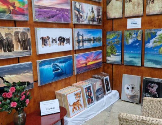 Visit our vibrant new gallery of artworks – kindly donated by Granary Studio