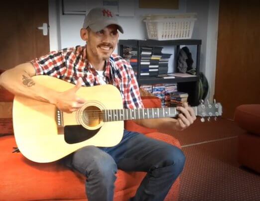 VIDEO: Matty on guitar