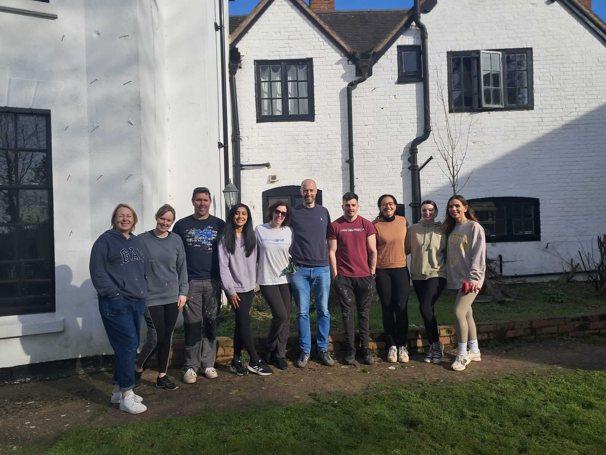 NESO volunteers help refresh our community spaces - Emmaus Coventry ...