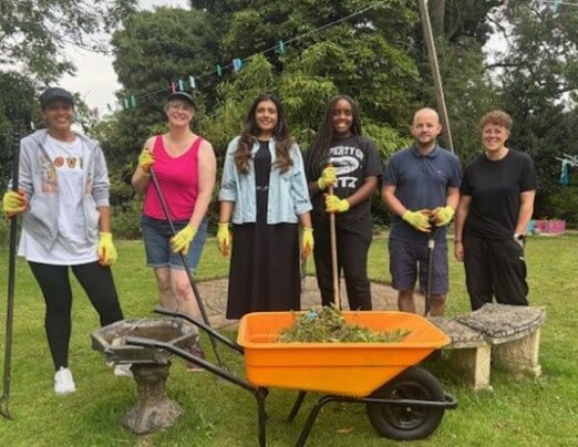 Garden support from NESO volunteers