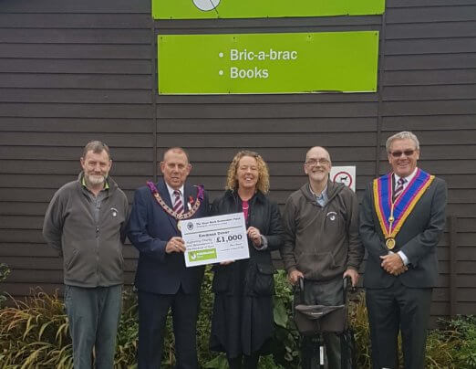Emmaus Dover receives a donation from Kent Mark Benevolent Fund