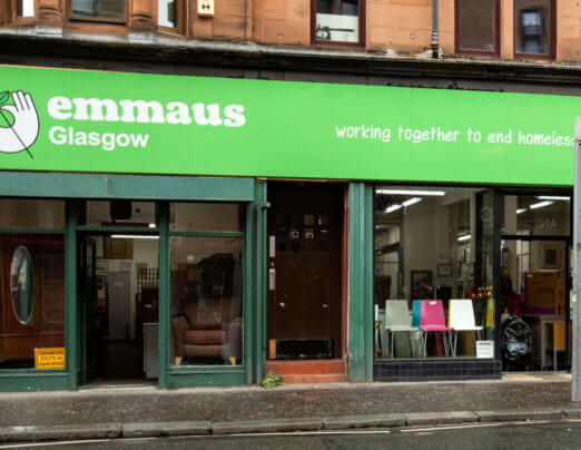 Emmaus Glasgow charity shops reopen