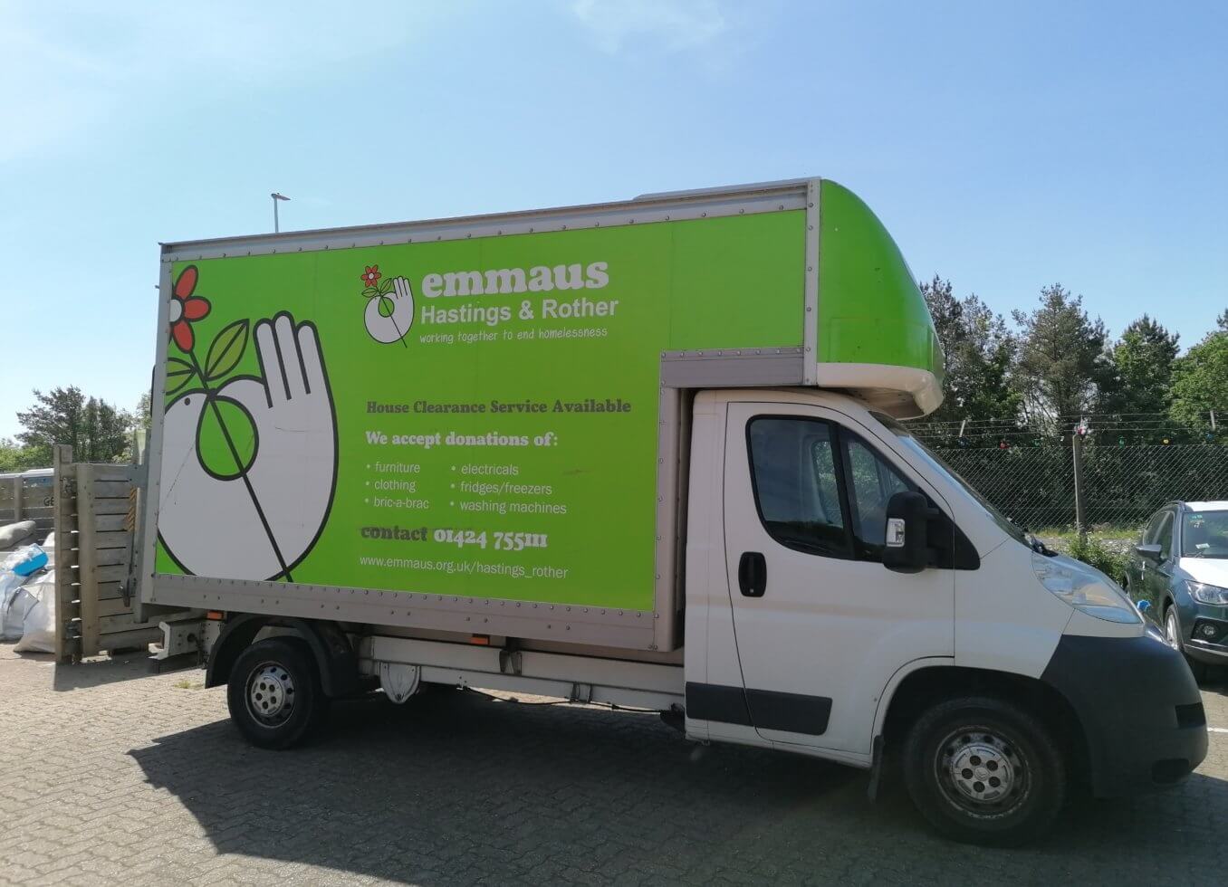 Donating goods to Emmaus Hastings and Rother