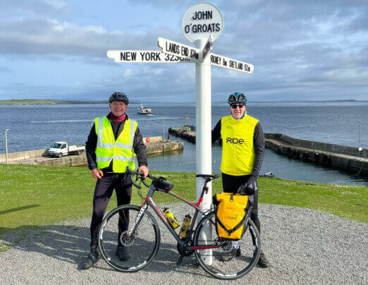 Hull fundraisers complete Scottish charity cycle