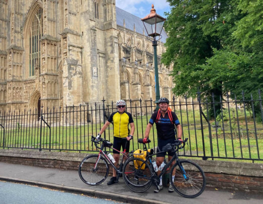 Charity cyclists complete five-day fundraiser