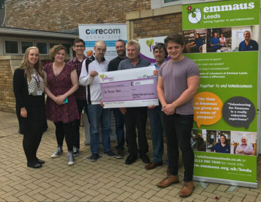 Cheque presented to St Gemma’s Hospice