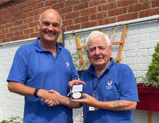 Volunteer Alfie receives special medal