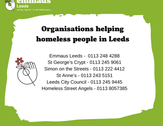 Emmaus Leeds urges support to ensure safety during harsh weather conditions