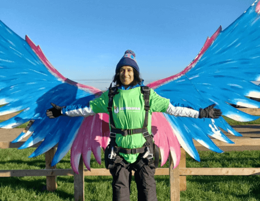 Brave skydivers raise over £4K