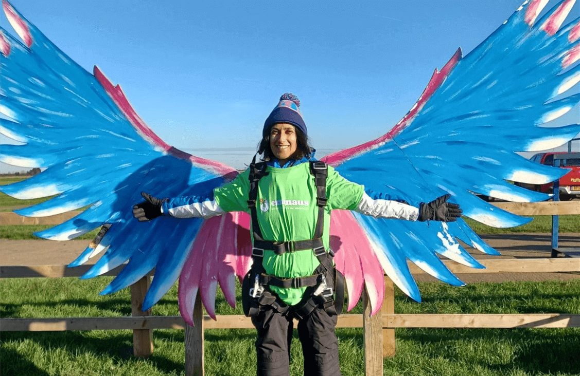 Brave skydivers raise over £4K