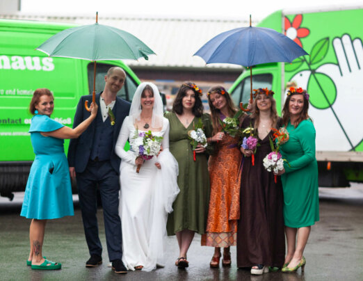 Supporters Nina and Stefan marry at Emmaus
