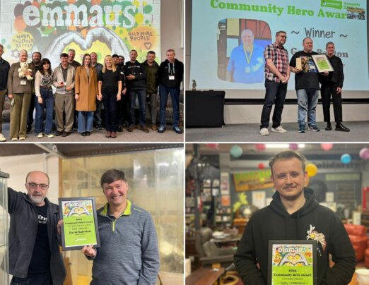 Mossley trio recognised at Emmaus Assembly
