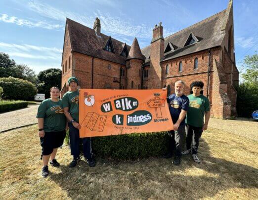 Setting off on The Walk of Kindness!