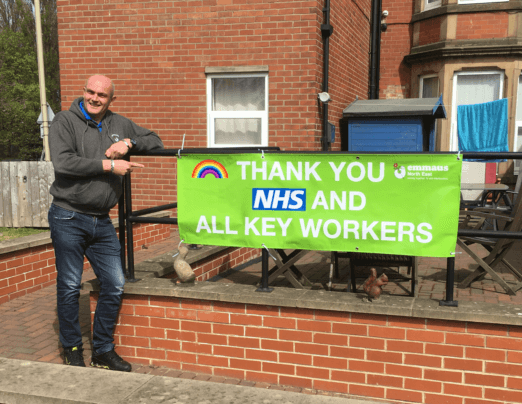Emmaus North East companions thank NHS staff and key workers