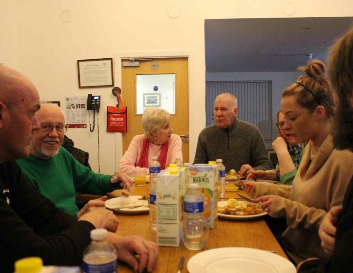 Staff and companions host a special Trustee dinner at the South Shields community
