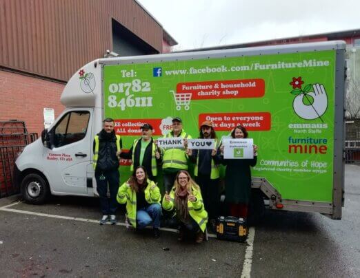 Emmaus Bristol thanks us for the loan of our van