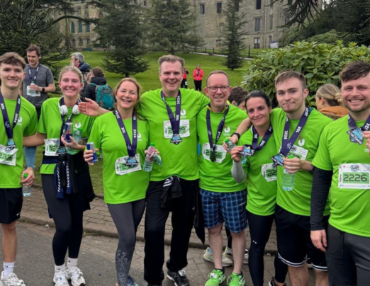 Runners complete testing course to support Beds for Kids