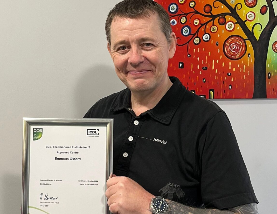 Emmaus Oxford Becomes a BCS-Approved Digital Training Centre
