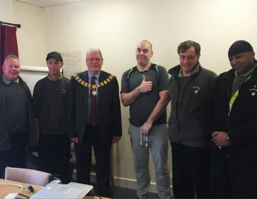 Mayor of Preston visits Emmaus Preston community