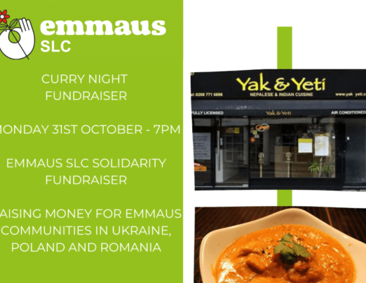 Upcoming curry night fundraising event