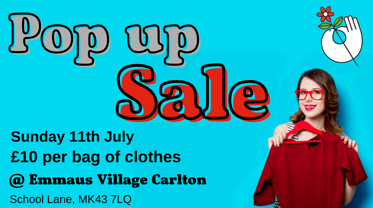 Pop Up Clothes Sale this Sunday 11th July - Emmaus Village Carlton