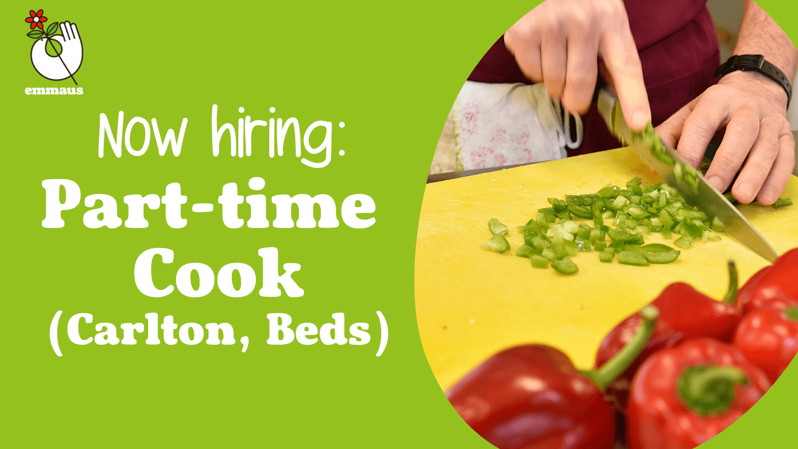 Cook Part Time (24 hours) Permanent Post Emmaus Village Carlton