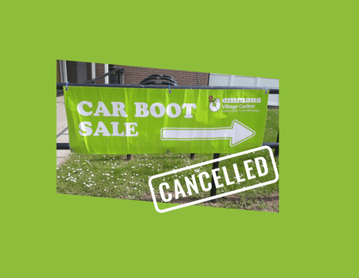 Car Boot Sale – cancelled