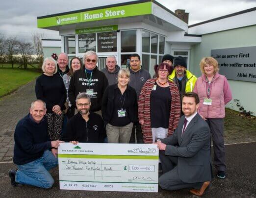 Leading homebuilder’s £1,500 donation boosts our maintenance programme