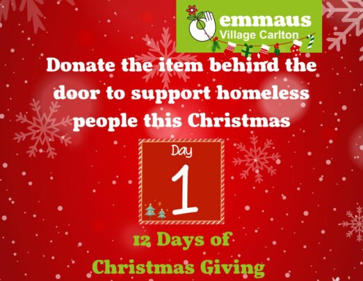 Look out for our ‘12 Days of Christmas Giving’ advent calendar to help rough sleepers with vital essentials