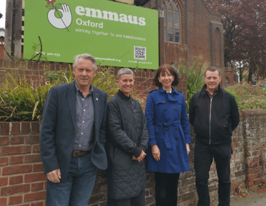 MP and Labour Chair Anneliese Dodds visits Emmaus Oxford