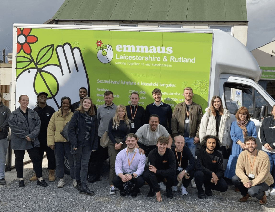 Cadent graduates visit Emmaus Leicestershire & Rutland