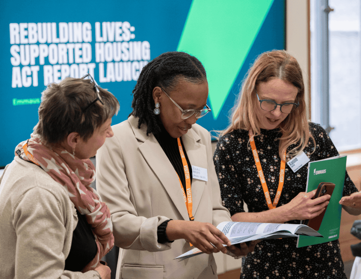 Supporters turn out for Emmaus supported housing event in Parliament