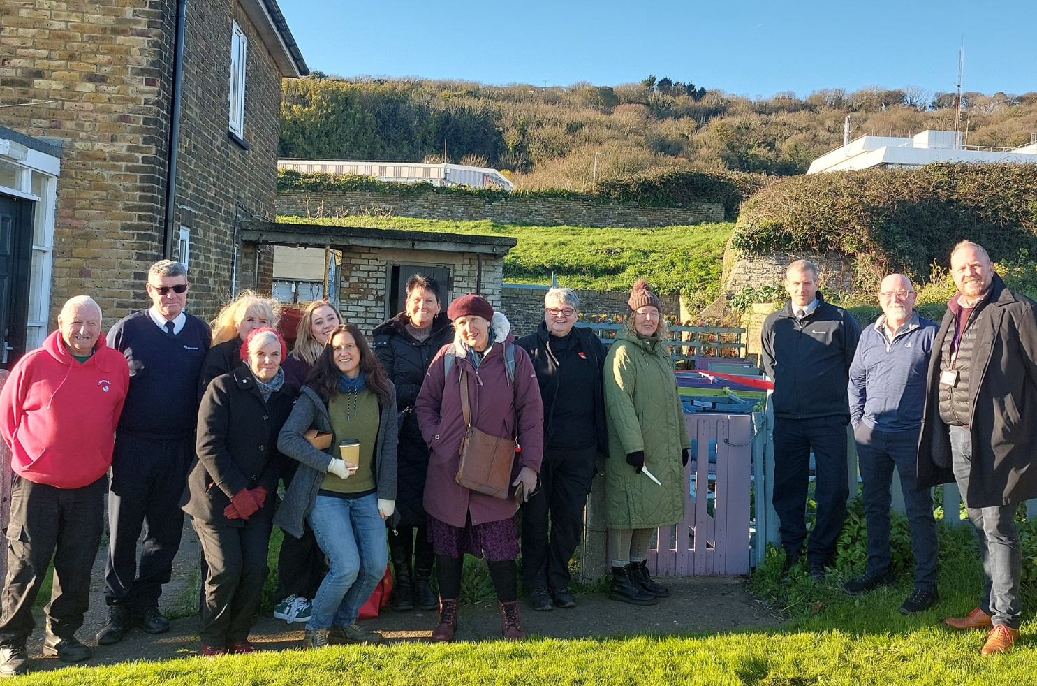 Emmaus Dover celebrates the opening of its new community garden